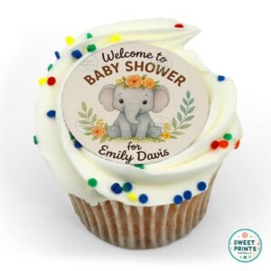 baby elephant baby shower invitation o