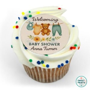baby shower invitation with teddy bear o