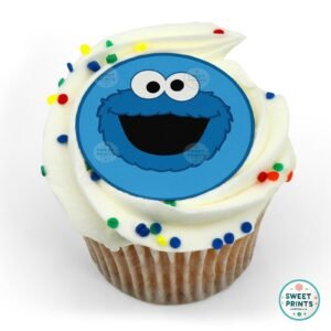 cookie monster close up illustration o