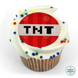 pixelated minecraft tnt block o