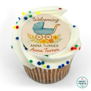 vintage baby carriage invitation design o