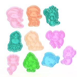 Ariel The Little Mermaid Cookie Cutter Set Of 10
