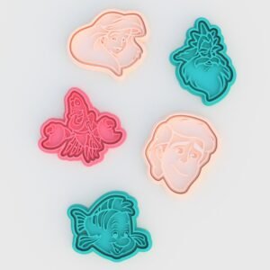 Ariel The Little Mermaid Cookie Cutter Set Of 5