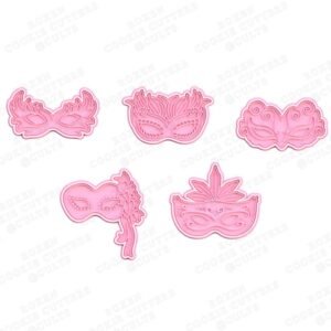 Carnival Masks Cookie Cutter Set Of 5