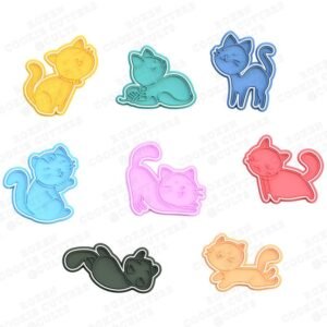 Cats Cookie Cutter Animals Pets Set Of 8