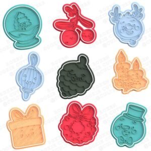 Christmas Elements Cookie Cutter Set Of 9 2
