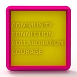 Community Connection Collaboration Courage