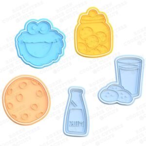 Cookie And Cookie Monster Cookie Cutter Set Of 5