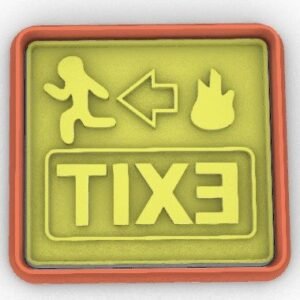 EXIT Sign Fire Firefighters