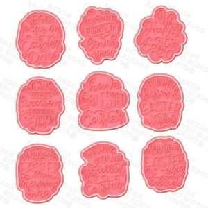 Easter Lettering Cookie Cutter Set Of 9