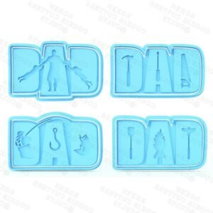 Father’s Day Lettering Cookie Cutter Set Of 4