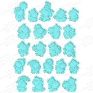 Four Seasons Hippos Cookie Cutter Set Of 22