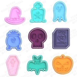 Halloween Elements Cookie Cutter Set Of 9