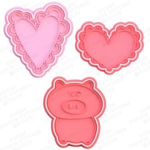 Hearts Valentines Day Cookie Cutter Set Of 3