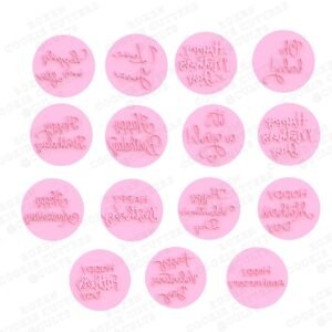 Holiday Lettering Cookie Cutter Set Of 15