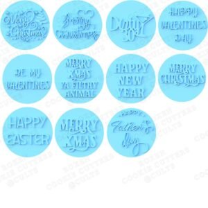Holidays Lettering Cookie Cutter Set Of 27 2