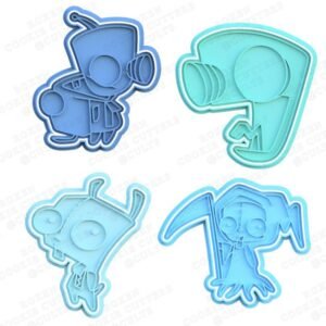 Invader Zim Nickelodeon Cookie Cutter Set Of 4
