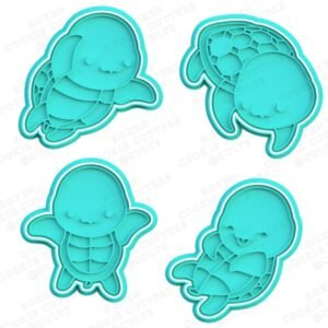 Kawaii Turtle Cookie Cutter Set Of 4