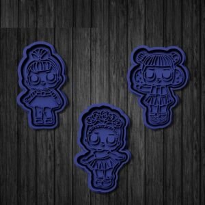 LOL Surprise Dolls Cookie Cutter Set Of 3