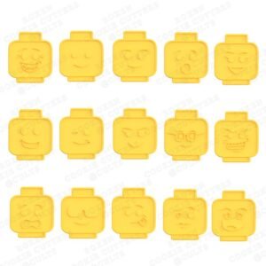 Lego Heads Cookie Cutter Set Of 15