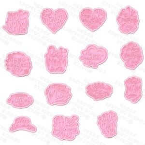 Mothers Day Lettering Cookie Cutter Set Of 15