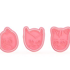 PJ Masks Hero Faces Cookie Cutter Set Of 3