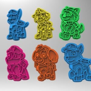 Paw Patrol Cookie Cutter Set Of 6 Old