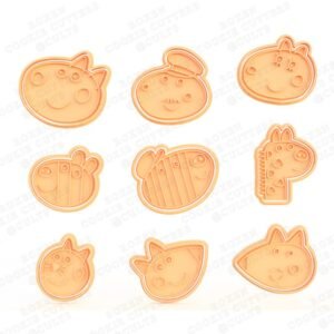 Peppa Pig Cookie Cutter Set Of 18 #3 Heads