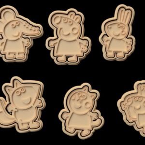 Peppa Pig Cookie Cutter Set Of 6