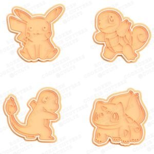 Pokemon Cookie Cutter Set Of 4