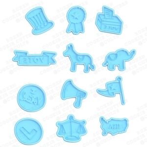 Political Of USA Cookie Cutter Set Of 12