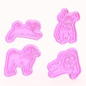 Pugs Cookie Cutter Set Of 4