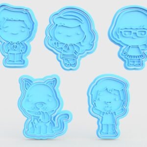 Scooby Doo Cookie Cutter Set Of 5 (2)