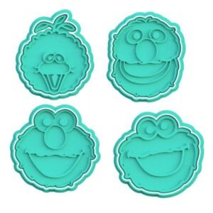 Sesame Street Muppet Cookie Cutter Set Of 4