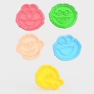 Sesame Street Muppet Cookie Cutter Set Of 5
