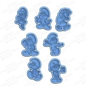 Smurfs Cookie Cutter Set Of 7