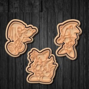 Sonic The Hedgehog Cookie Cutter Set Of 3