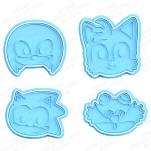 Sonic The Hedgehog Cookie Cutter Set Of 4