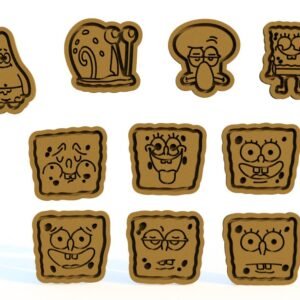 Spongebob Squarepants Cookie Cutters Set Of 10