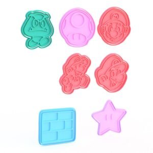 Super Mario Cookie Cutters Set Of 7