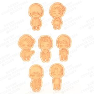 Tinytan BTS Bt21 Cookie Cutter Set Of 7