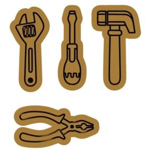 Tools Cookie Cutter Set Of 4