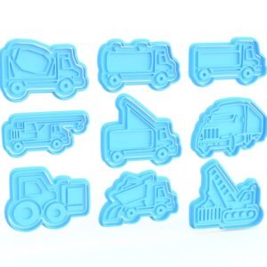 Transport Construction Truck Cookie Cutters Set Of 9