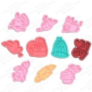 Valentines Day Cookie Cutter Set Of 10