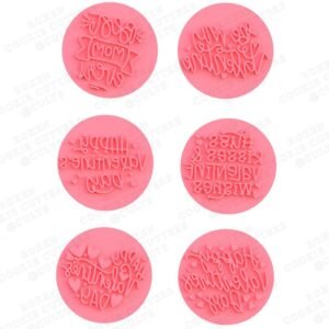 Valentines Day Lettering Cookie Cutter Set Of 6