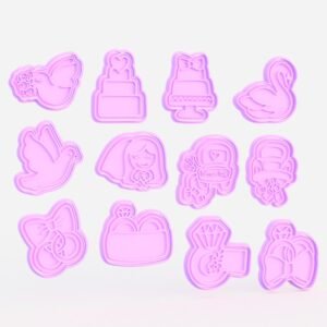 Wedding Cookie Cutter Set Of 12