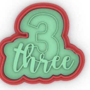 3 Three Birthday Number
