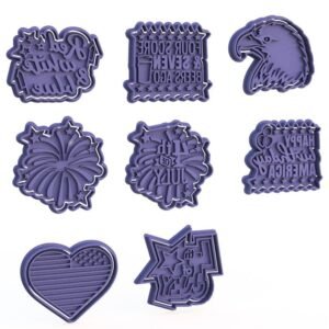 4th Of July United States Cookie Cutter Set Of 8