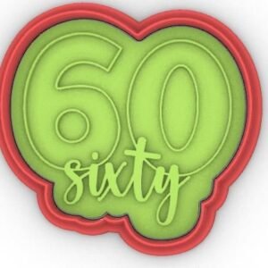 60 Sixty Birthday Number