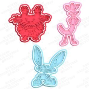 Ahh Real Monsters Nickelodeon Cookie Cutter Set Of 3